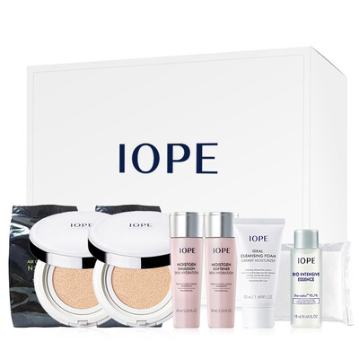 

IOPE N21 Air Cushion Set (Air N21 × 2 + Cleanser 50ml + Essence 18ml + Toner 60ml + Moisturizing Milk 60ml + Cotton)
