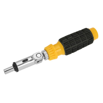 

Quick-change Ratcheting Screwdriver 14 Inch Magnetic Ratchet Screwdriver 5 Positions Bits Holder Sturdy Ratchet Tool