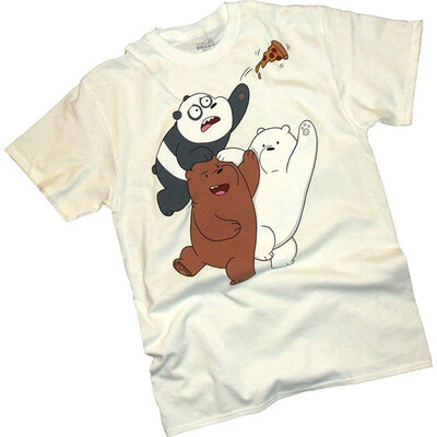

Cartoon Network We Bare Bears Pizza Chase Adult T-Shirt