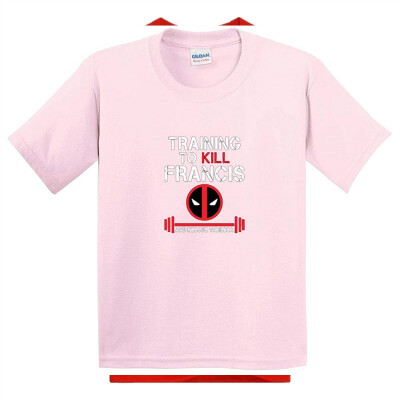 

429 - Youth T-Shirt Training To Kill Francis Deadpool Marvel Workout Gym