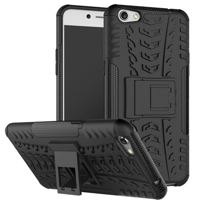 

Fivice OPPO R9s PlusF3 plus Case TPU anti-fall tire pattern back clip bracket phone case