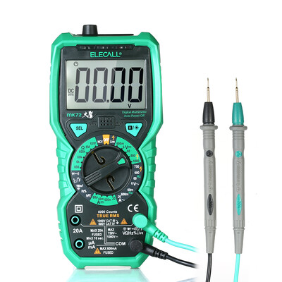 

ELECALL Digital Multimeter 6000 Counts Non Contact Multi Meter Voltmeter Ammeter Ohmmeter Measuring ACDC Voltage Current Resistan