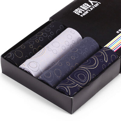 

Antarctic men&39s underwear men&39s printing fashion cotton flat angle underwear in the waist 4 gift box flat angle mixed color XXL 180105
