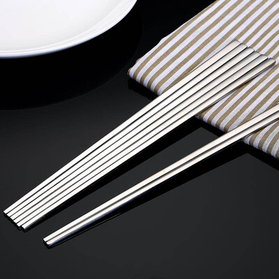 

Jingdong supermarket] sunshine flying song Korean tableware suit 304 stainless steel chopsticks four pairs of gift box 1499