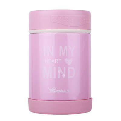 

[Jingdong Supermarket] Huaya (WAYA) vacuum stew pot stainless steel insulation braised burning pot travel car pot HM2-500 love warm green 500ml gift package