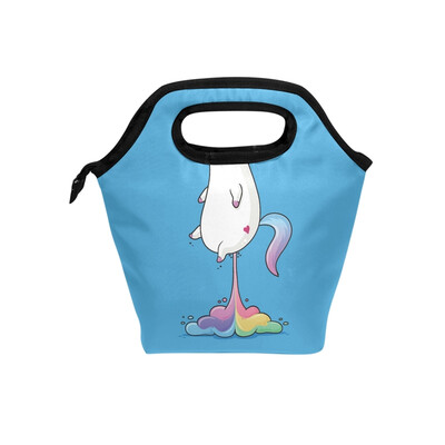 

Lunch Bag Tote Bag White Unicorn Travel Picnic Organizer Lunch Holder Handbags Lunch Bag Box