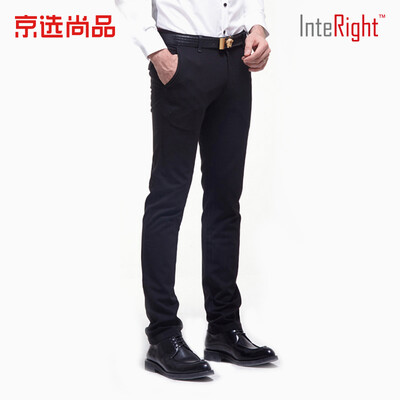 

Beijing selected products × INTERIGHT INTERIGHT four-sided bomb mens business casual pants black 36 yards