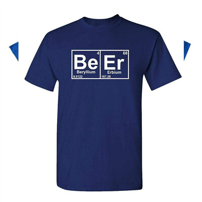 

Beer Periodic Table Chemistry Element Funny - Mens Cotton T-Shirt