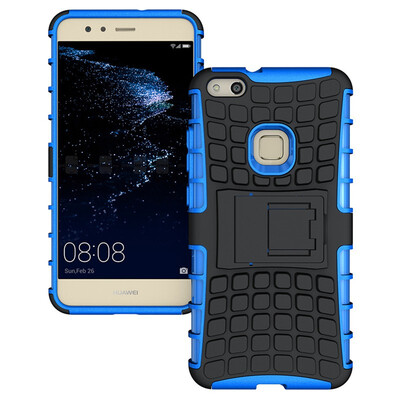 

Fivice Huawei P10 Lite Case TPU anti-fall tire pattern back clip bracket phone case
