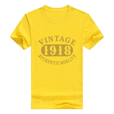 

100 Years Old 100th B-Day Birthday Vintage Gift 1918 Mens T-Shirt