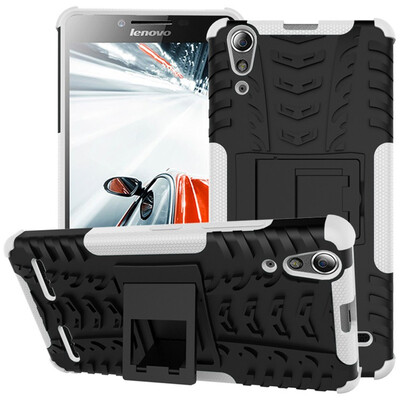 

Fivice Lenovo K3A6000A6000 Plus Case TPU anti-fall tire pattern back clip bracket phone case