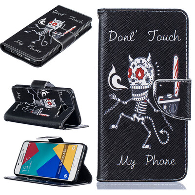 

Bone Design PU Leather Flip Cover Wallet Card Holder Case for SAMSUNG GALAXY A5 2016A510