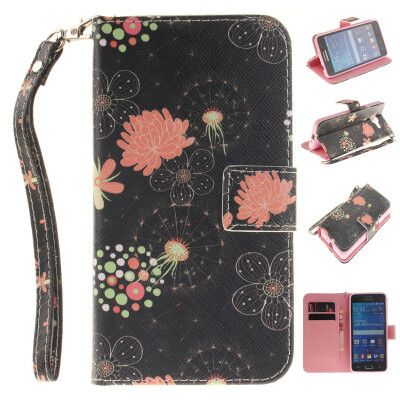 

Colorful flowers Design PU Leather Flip Cover Wallet Card Holder Case for SAMSUNG GALAXY Grand Prime G530