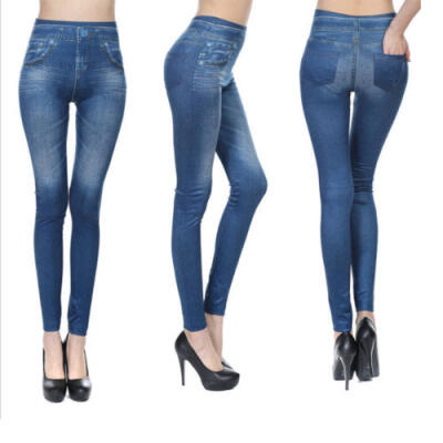 

Fashion Hot Womens high-waisted denim skinny jeans leggings stretch pants S-XL