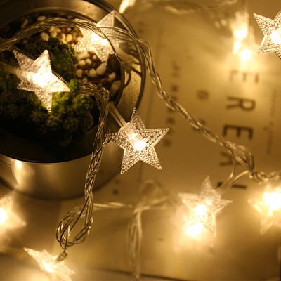 

Gong Xun LED star lights Lantern flashing lights lights stars Christmas decorations bedroom room confession birthday romantic layout dormitory decoration stars warm white 3 meters 20 lights battery