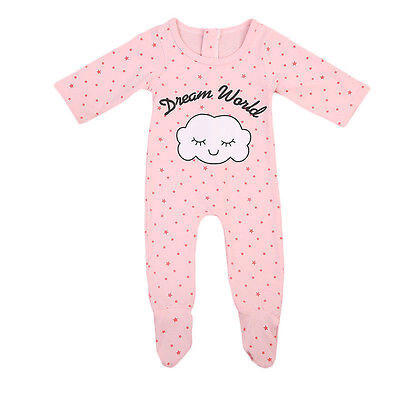 

Cute Cloud Newborn Baby Girls Sleepwear Pajamas Pyjamas Set Clothes Romper 0-24M