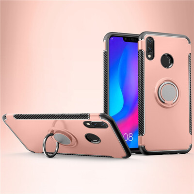 

Fivice Huawei nova 3i case PC metal ring shell magnetic car bracket TPU phone case