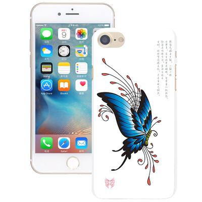 

YOMO Apple iPhone7 phone shell / mobile phone protective cover relief texture hard shell series butterfly