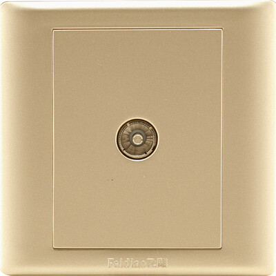 

Feidiao feidiao switch socket panel cable TV socket a closed-circuit TV socket TV socket 86 type A3 champagne gold