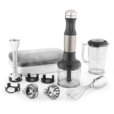 

KitchenAid multi-functional hand-held food bar baby food supplement mixer 5KHB2569CSXO stainless steel silver