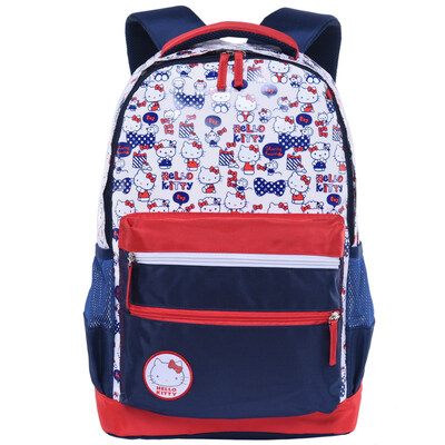 

Hello Kitty hellokitty children bag large capacity simple leisure casual backpack primary&secondary schoolbags CG-HK3271W white