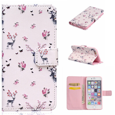 

Deer Design PU Leather Flip Cover Wallet Card Holder Case for IPHONE 6 PLUS6S PLUS