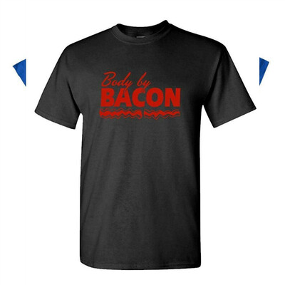 

BODY BY BACON - Mens Cotton T-Shirt