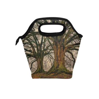 

Earth Tree Lunch Bag Tote Bag Travel Picnic Organizer Lunch Holder Handbags Lunch Bag Box