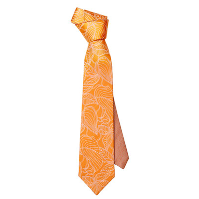 

Mario Gucci (MARJA KURKI) Double-sided Silk Man Business Dress Tie Orange 2Q8X0709