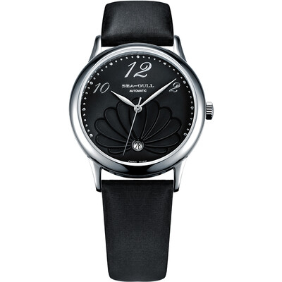 

Seagull SEAGULL Business Casual Feather Leng Series Automatic Mechanical Female Strap Neck Black Tray 813935011L