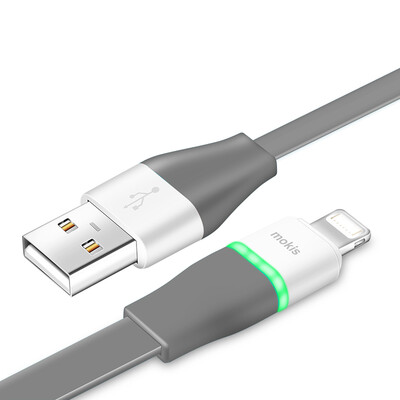 

Moxi mokis Apple data cable charge line iphone7S 6S automatic power off phone data line 1 meter iron gray