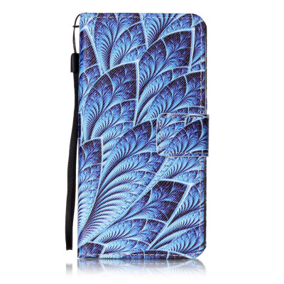 

Blue Dazzle Design PU Leather Flip Cover Wallet Card Holder Case for Wiko Lenny 2