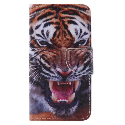 

Tiger Design PU Leather Flip Cover Wallet Card Holder Case for LG K10