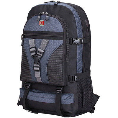 

SVVISSGEM mountaineering bag 45L large capacity outdoor men&women backpack laptop bag 146 inch student bag SA-9837 royal blue