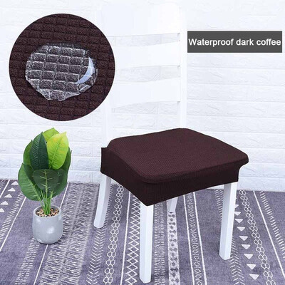 

Modern Office Kitchen Spandex Elastic Chair Cover Solid Color Seat Protector Stretch Case Durable Anti-dirty Chair Seat Cover