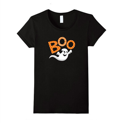 

Boo Halloween T-Shirt With Ghost