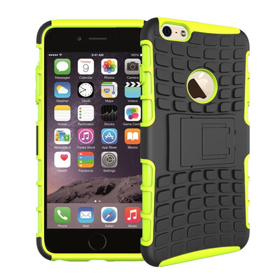 

Fivice iPhone 6 Plus 6S PLUS Case TPU anti-fall tire pattern back clip bracket phone case
