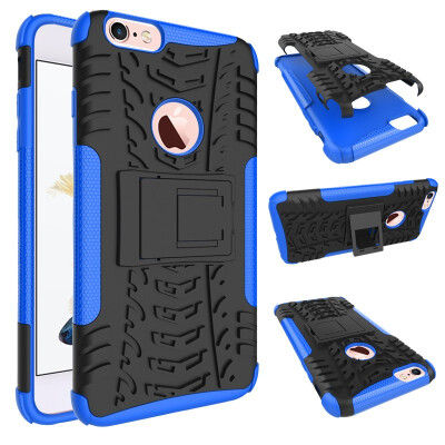 

Fivice iPhone 6 Plus 6S Plus Case TPU anti-fall tire pattern back clip bracket phone case