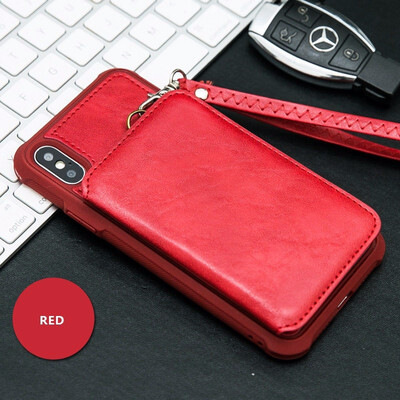 

Outdoor iPhone X Zipper Wallet CaseiPhone X Wallet Case Leather Wallet Zipper Case with card holder