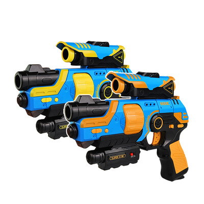 

[Jingdong supermarket] Qunxing children electric sound and light toy gun security without live ammunition CS infrared on the guns installed two QX-91077