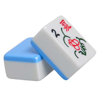 

Chung Xin fine melamine resin mahjong hand hand rub mahjong 42mm sky blue