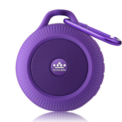 

Long Qin (ROYQUEEN) V360 Bluetooth-динамик Мини-беспроводная карта Малый аудиосигнал Outdoor Three Alarm Box Мобильная карта Сабвуфер Радио NFC Violet