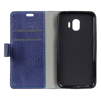 

MOONCASE Samsung Galaxy J2 Core Crocodile Leather Case - Blue