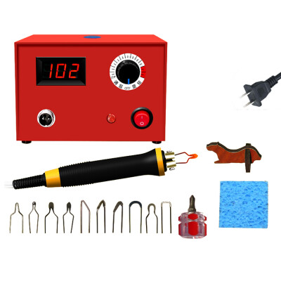 

Adjustable Temperature Wood Burning Machine Set 25W Pyrography Pen Machine Kit Handle Wood Crafts Burning Tools Electric Soldering