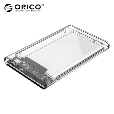

ORICO mobile hard disk box 25 inch USB31Gen210Gbps full transparent external box Type-C interface transparent 2139C3-G2