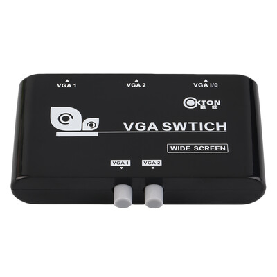 

2 В 1 из VGA / SVGA Руководство Обмен Selector Switcher Переключатель Box для LCD PC