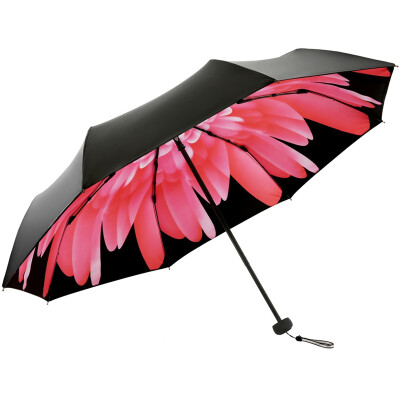 

Paradise umbrella UPF50 double-layer all shade hit black rubber twisted sun umbrella sunny umbrella 31820E rose pink