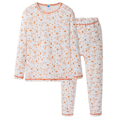 

Three guns Ditz boy boy child milky white skin care thin cotton round neck long sleeve underwear sets 29181D0 milky white 120