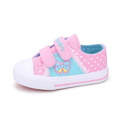 

chunchuntu 2018 Autumn Children Fashion Canvas Sport Sneaker Toddler Brand Casual Trainer Baby Girl Blue Shoe 3197