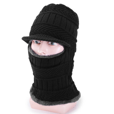 

Men Women Ski Mask Cap Knit Face Mask Winter Hunting Ear Warm Workout Hat